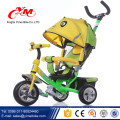 dobrável EVA roda carrinho de bebê triciclo 3 em 1 / fábrica atacado 1 ano de idade trike para bebês com telhado / triciclo para bebê em linha